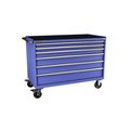 Champion Tool Storage Tool Cabinet, 6 Drawer, Blue, Steel, 56-1/2 in W x 28-1/2 in D x 43-1/4 in H, D15000601ILCMB8RT-BB D15000601ILCMB8RT-BB